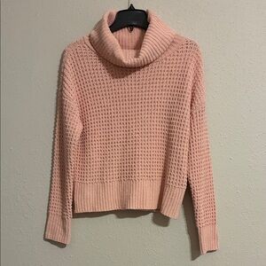 Almost Famous Soft Pink Cowl Neck Sweater